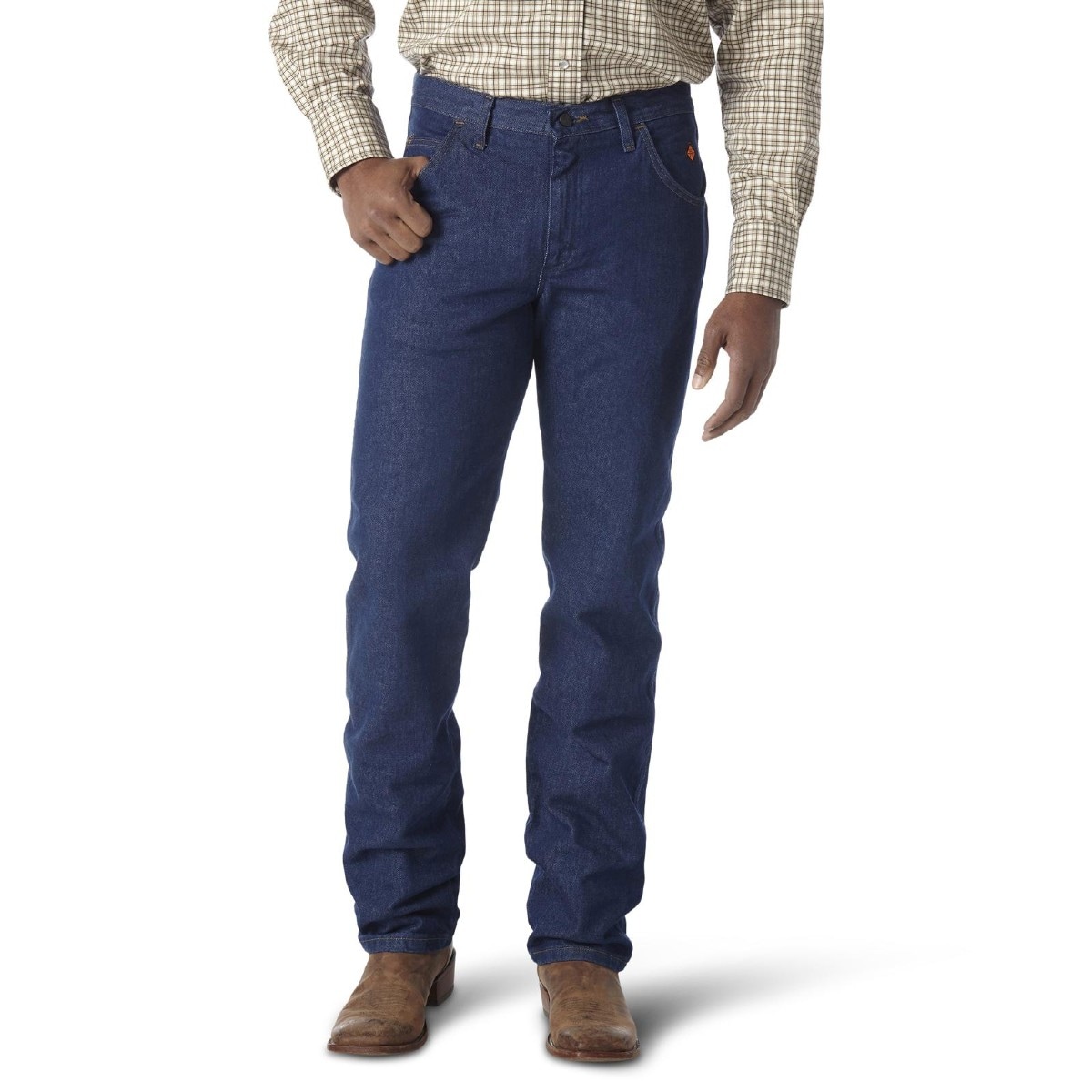 Wrangler FR Lightweight Regular Fit Jean in Prewashed Denim